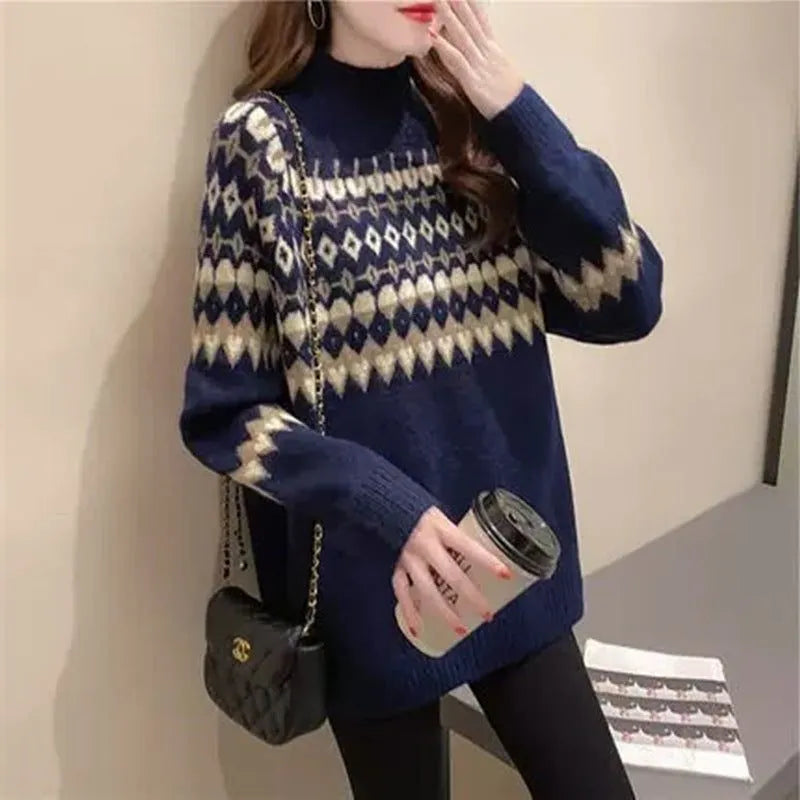 Klarissa damescoltrui met Fair Isle-patroon