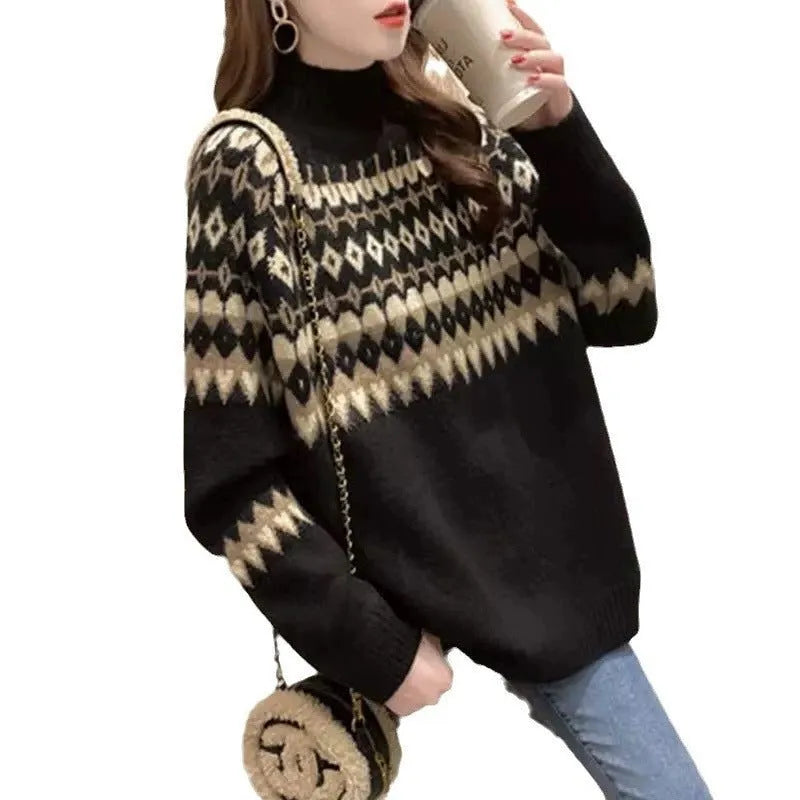 Klarissa damescoltrui met Fair Isle-patroon