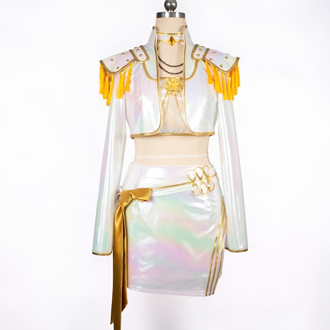 Kpop podium dienstmeisje outfit cosplaykostuum set