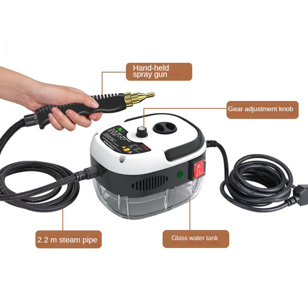 Cleenerz | Innovatieve Stoomreiniger van 2500W voor Huis en Auto
