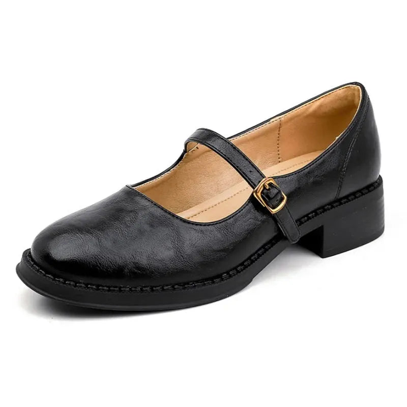 Laure leren Mary Jane-loafers voor dames