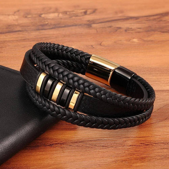 AuraLeather - stijlvolle leren Armbanden Voor Mannen