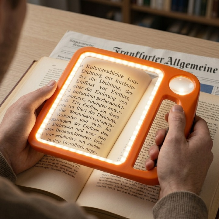 LED-vergrootglas met licht en handheld ontwerp om te lezen met dubbele lenzen