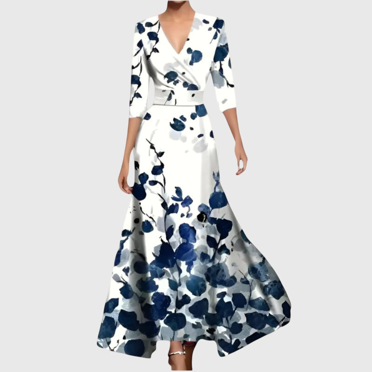 Leila maxiwikkeljurk met bloemenprint voor dames