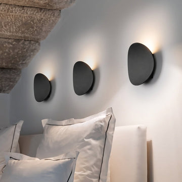 Disk metalen wandlamp