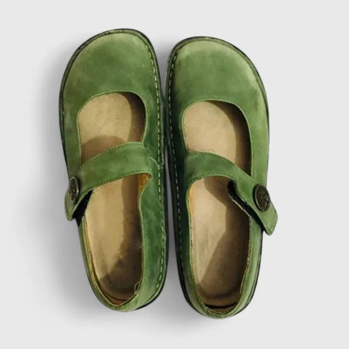 Lisa suède Mary Jane-schoenen voor dames met bandje