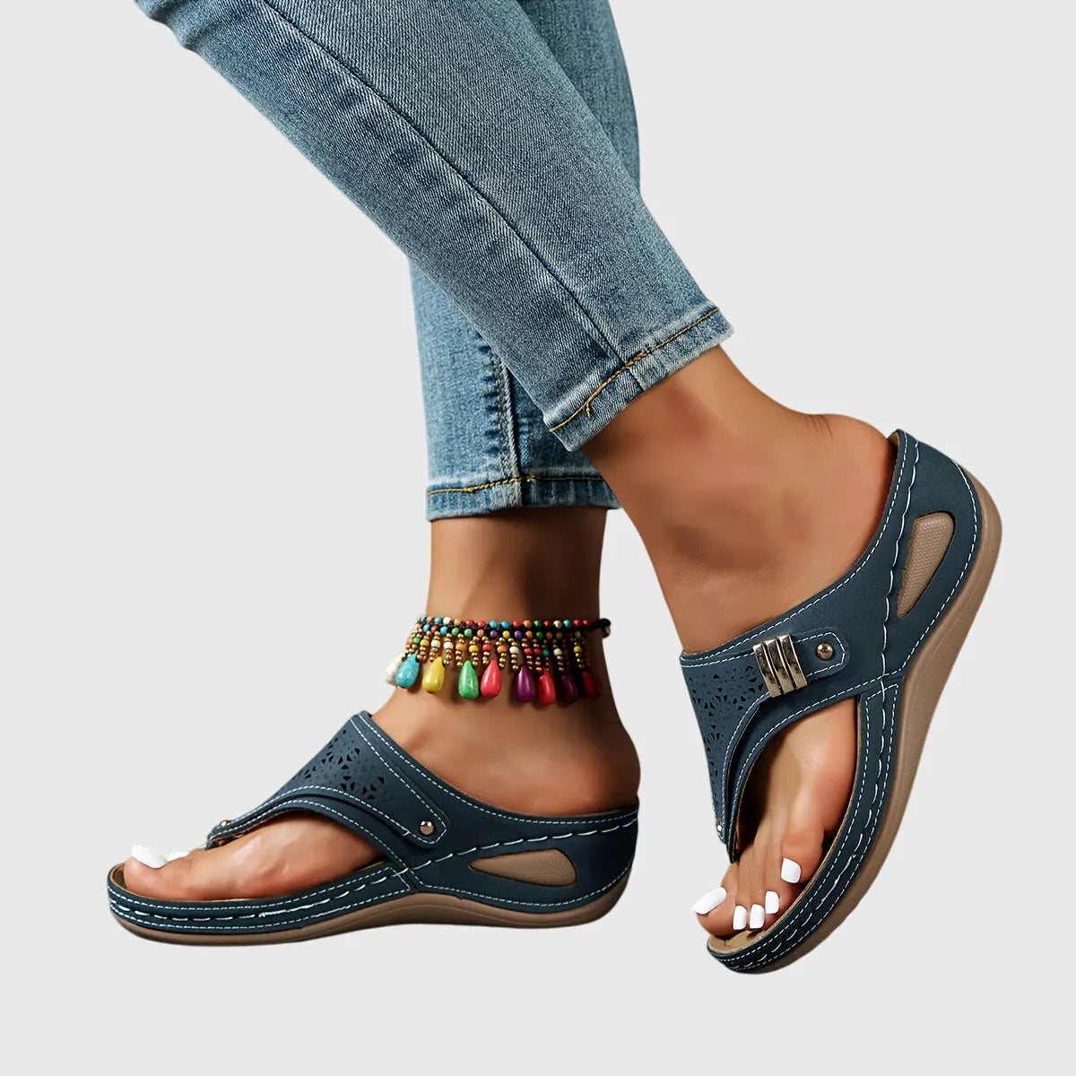 Livia teensandalen met plateauzool voor dames