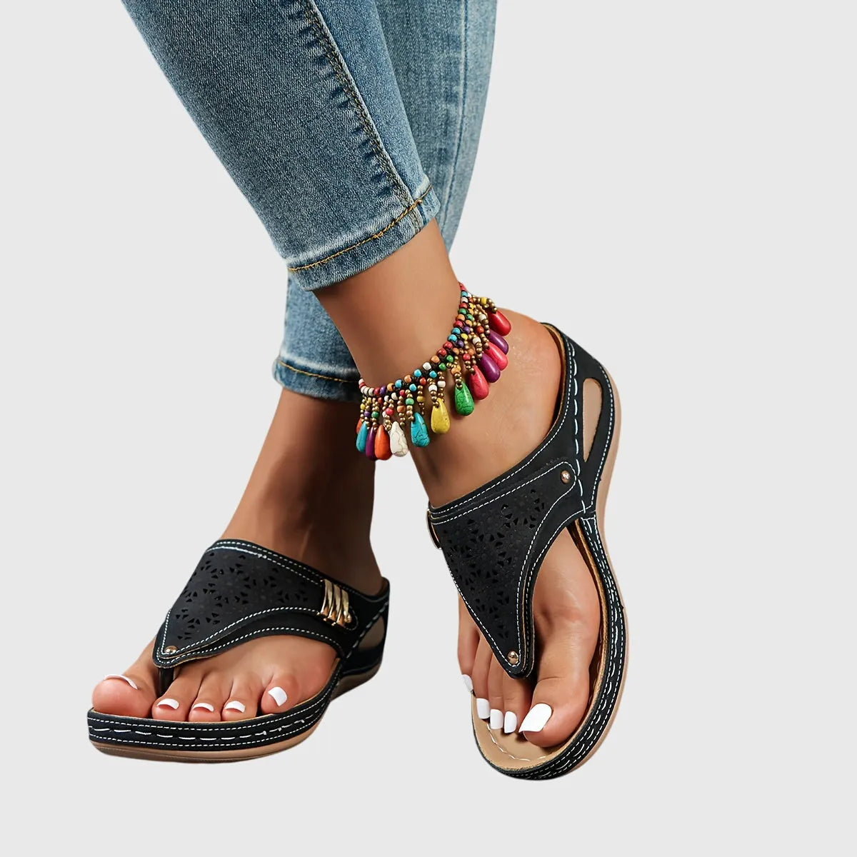 Livia teensandalen met plateauzool voor dames