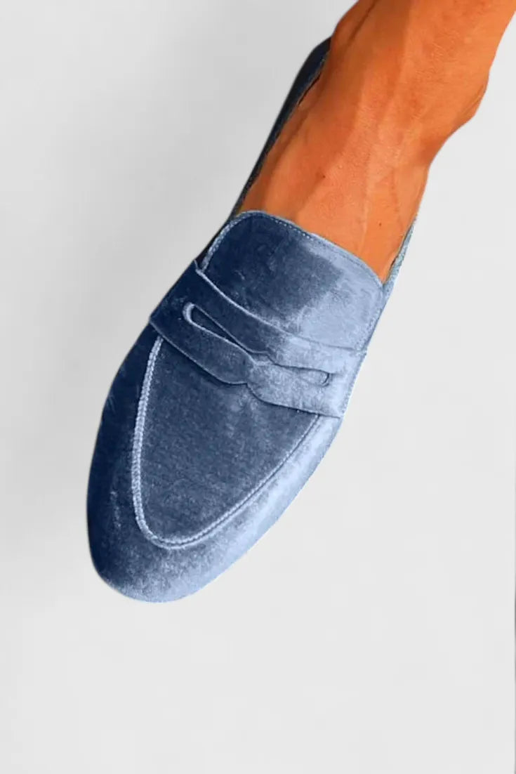 Maelle suède pennyloafers voor dames
