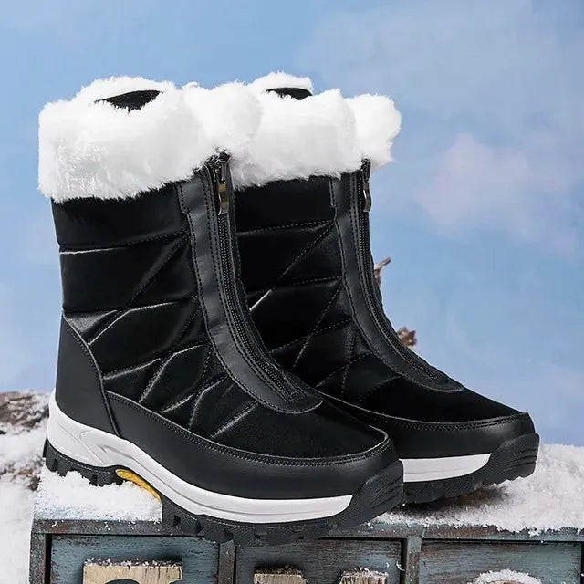 Mariette snowboots voor dames met boord van imitatiebont