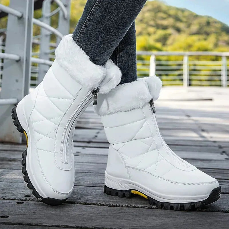 Mariette snowboots voor dames met boord van imitatiebont