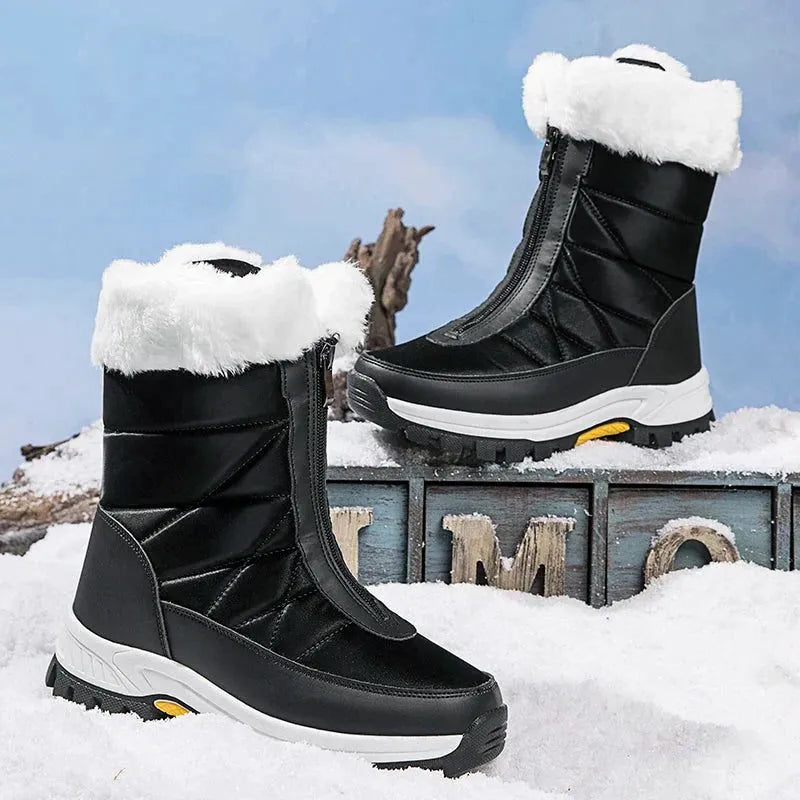 Mariette snowboots voor dames met boord van imitatiebont