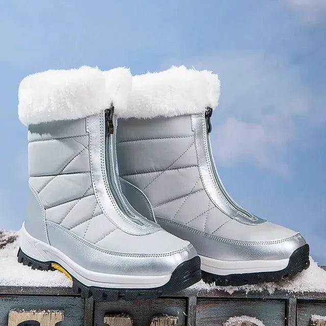 Mariette snowboots voor dames met boord van imitatiebont