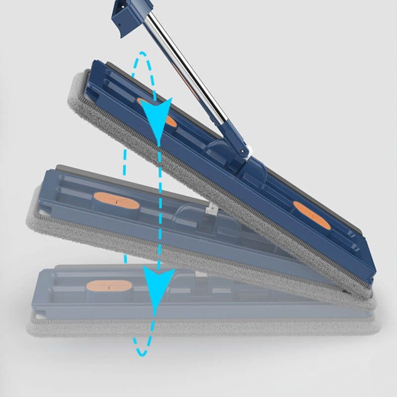 Microvezel vlakke mop pads zelfwringend knijp opvouwbare emmer zelfwringend