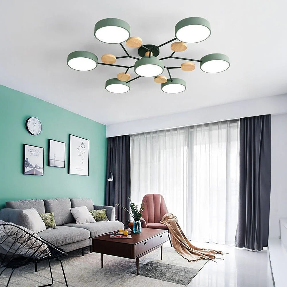 Moderne LED-kroonluchter voor de woonkamer