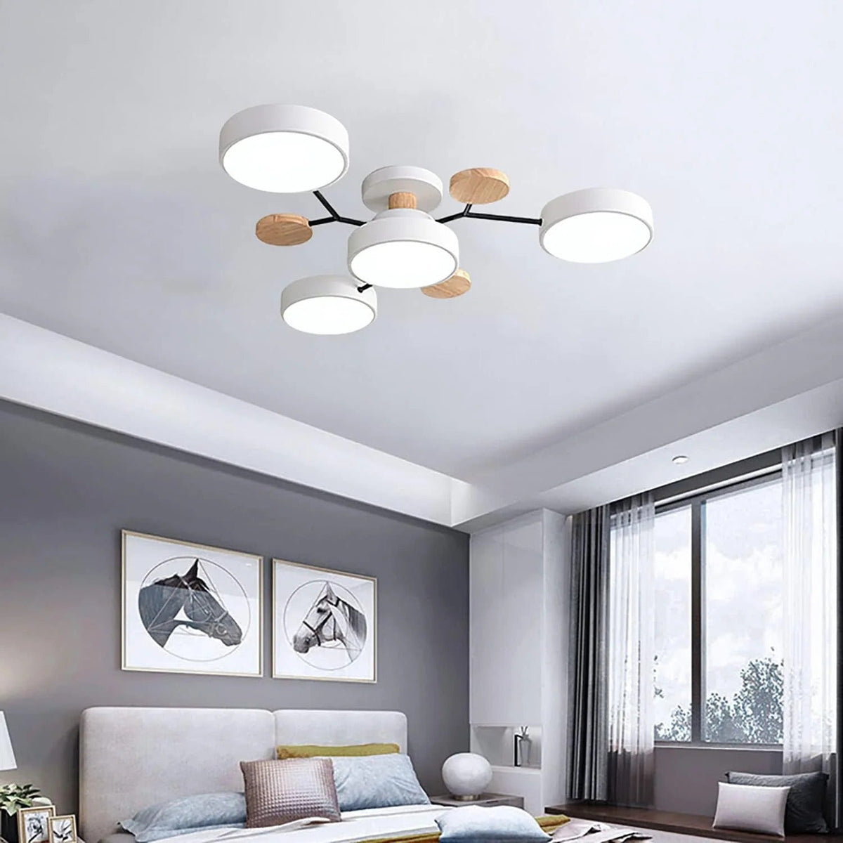 Moderne LED-kroonluchter voor de woonkamer