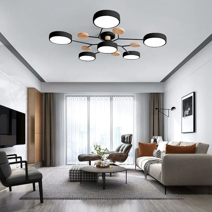 Moderne LED-kroonluchter voor de woonkamer