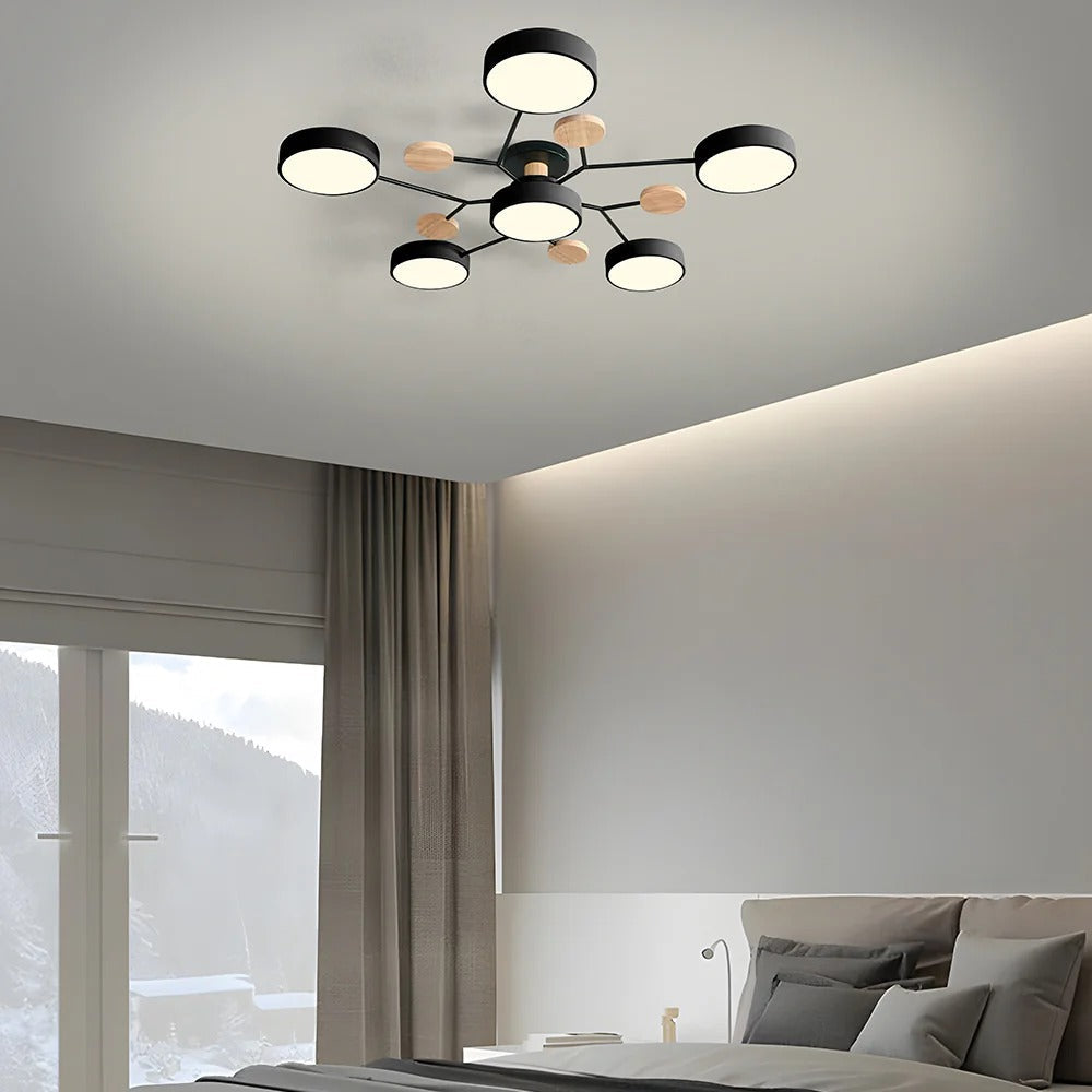 Moderne LED-kroonluchter voor de woonkamer