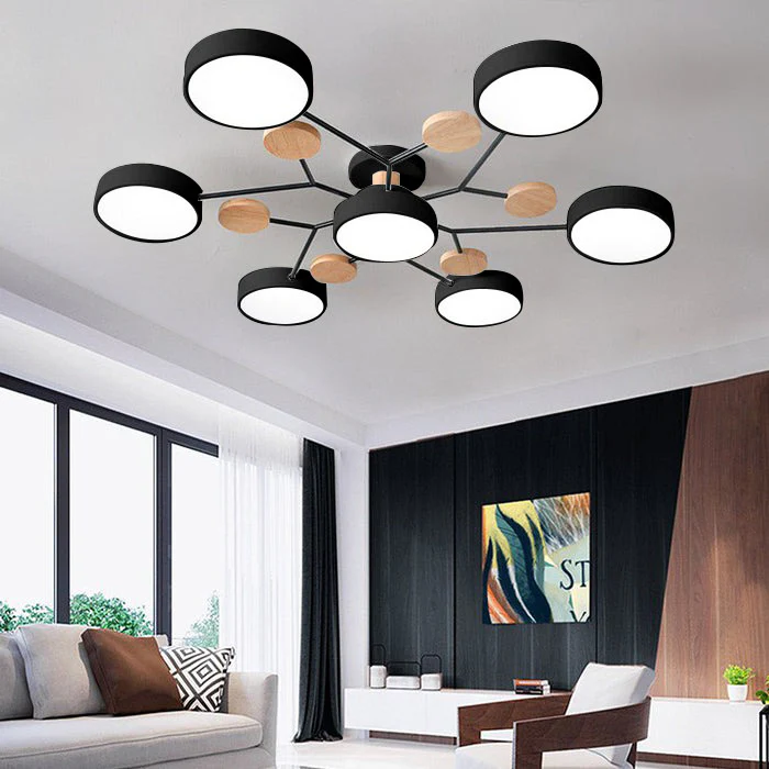 Moderne LED-kroonluchter voor de woonkamer