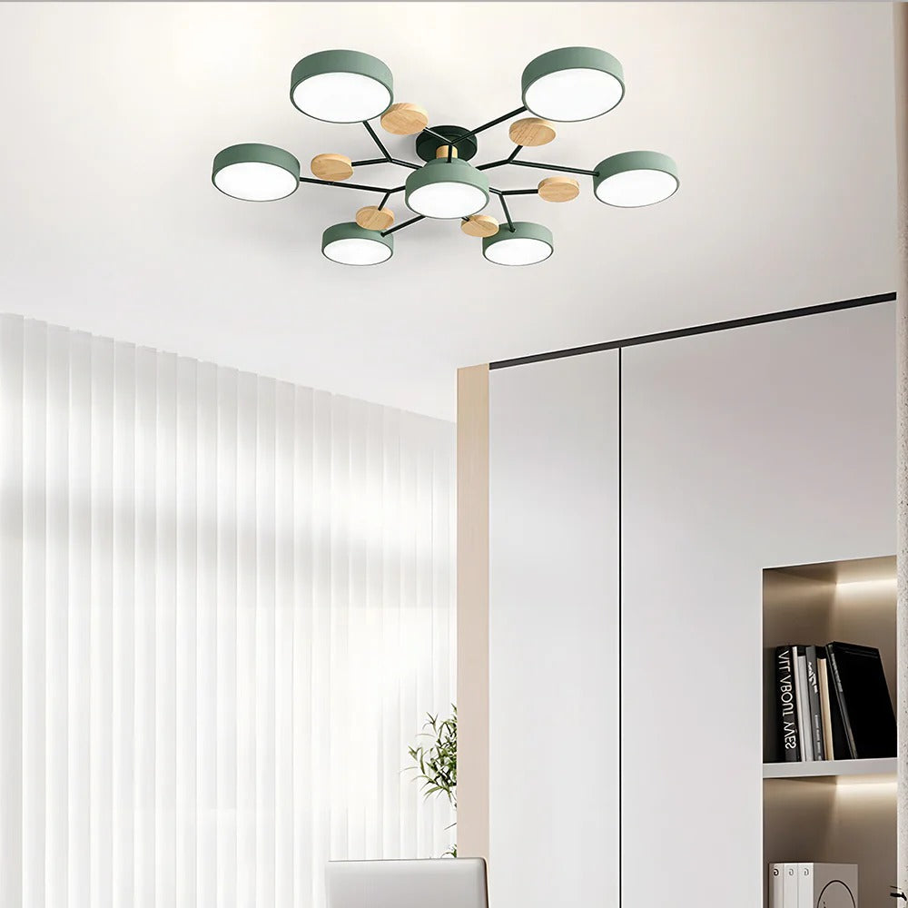 Moderne LED-kroonluchter voor de woonkamer