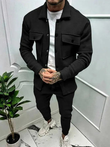 UrbanSet – Stijlvolle Tweedelige Herenoutfit