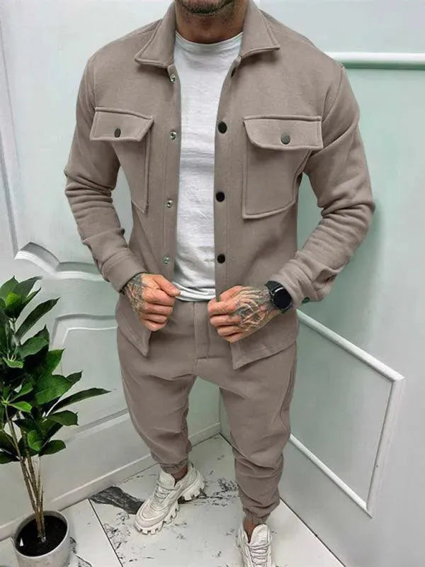 UrbanSet – Stijlvolle Tweedelige Herenoutfit