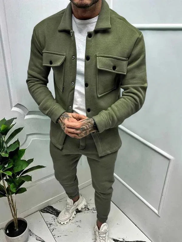 UrbanSet – Stijlvolle Tweedelige Herenoutfit