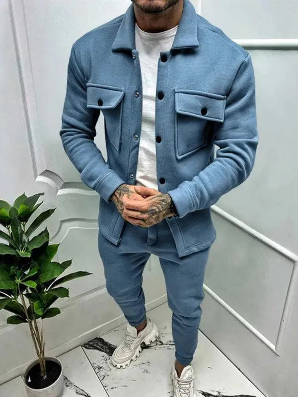 UrbanSet – Stijlvolle Tweedelige Herenoutfit