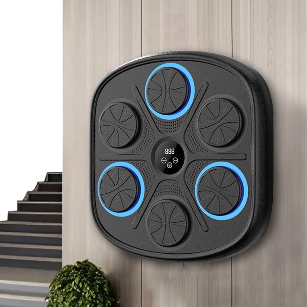 Muziek-bokstrainer wandmontage led elektronisch draadloos 6 pads