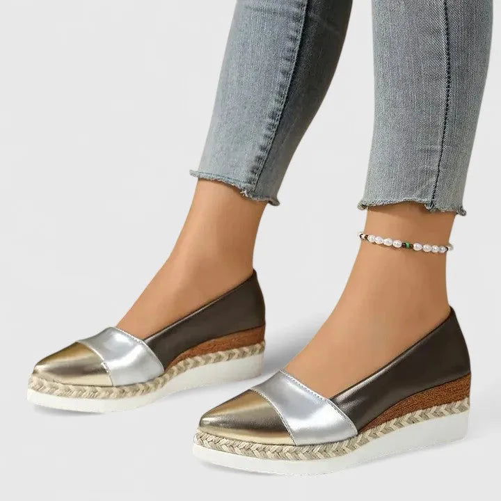 Natania espadrilles voor dames met plateauzool