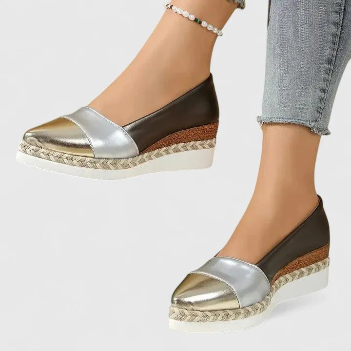 Natania espadrilles voor dames met plateauzool