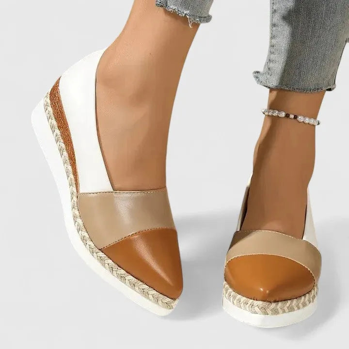 Natania espadrilles voor dames met plateauzool