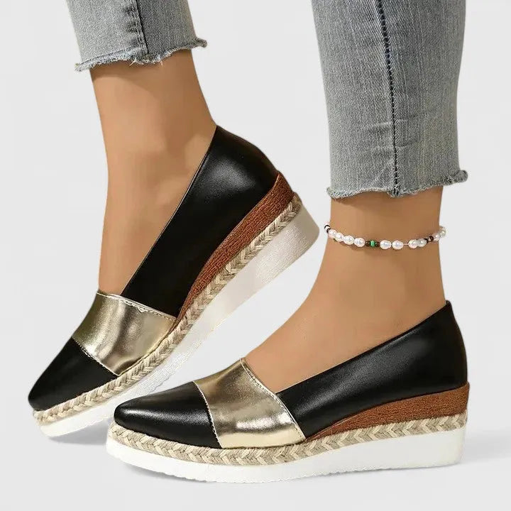 Natania espadrilles voor dames met plateauzool