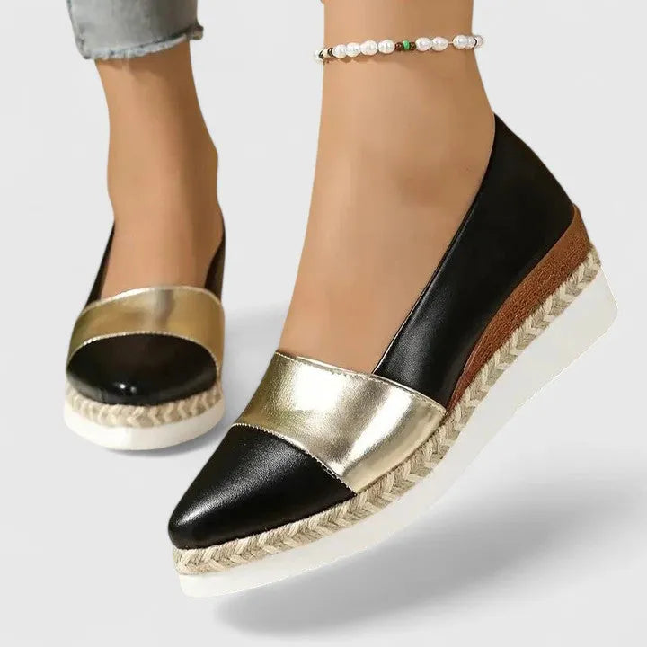 Natania espadrilles voor dames met plateauzool