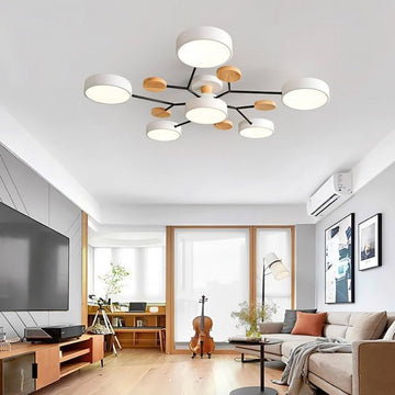 NordicGlow | Vertakte LED Plafondlamp in Scandinavische Stijl
