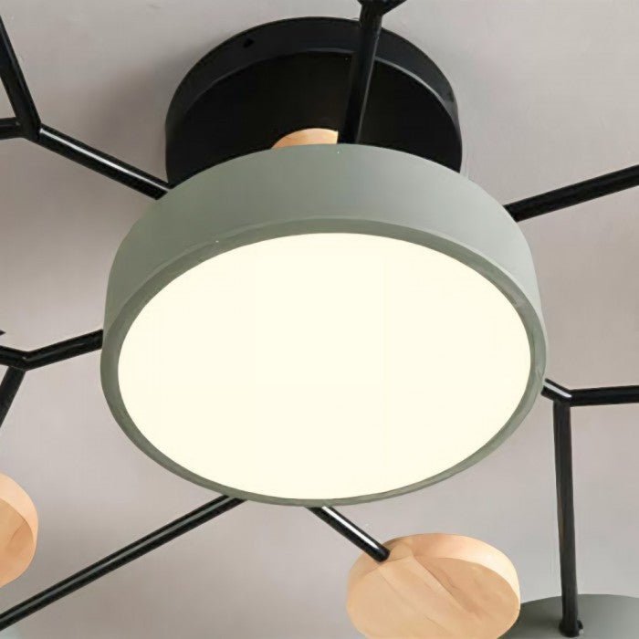 NordicGlow | Vertakte LED Plafondlamp in Scandinavische Stijl