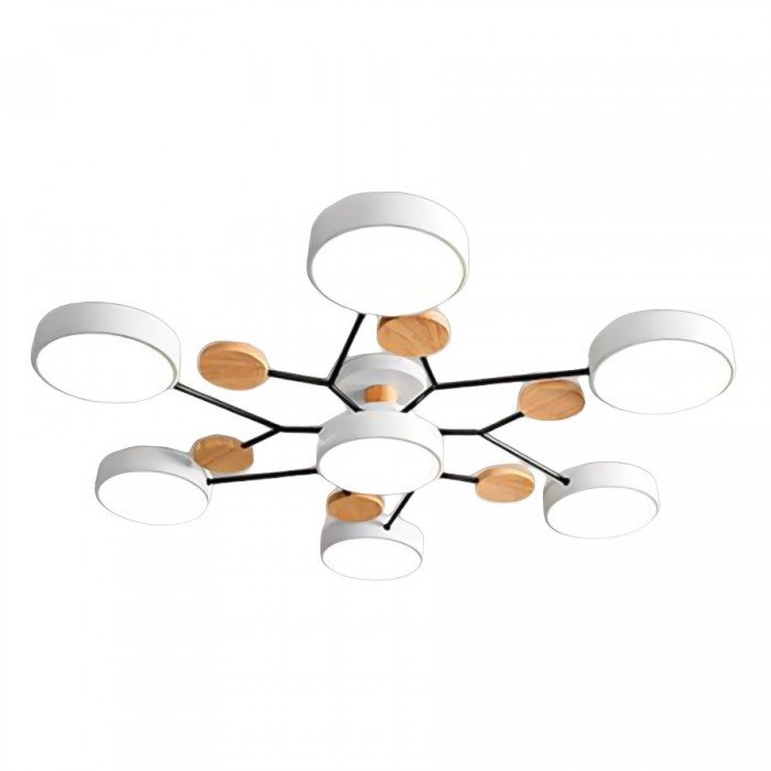 NordicGlow | Vertakte LED Plafondlamp in Scandinavische Stijl