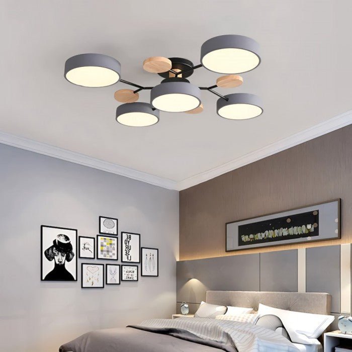 NordicGlow | Vertakte LED Plafondlamp in Scandinavische Stijl