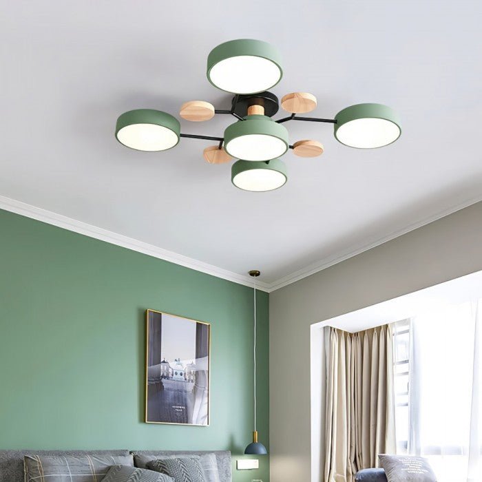 NordicGlow | Vertakte LED Plafondlamp in Scandinavische Stijl