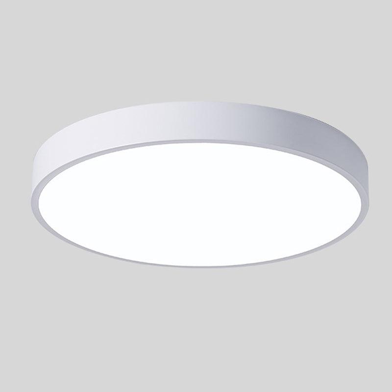 Scandinavische LED-plafondlamp in macaronvorm met houtaccent voor woonkamer of slaapkamer