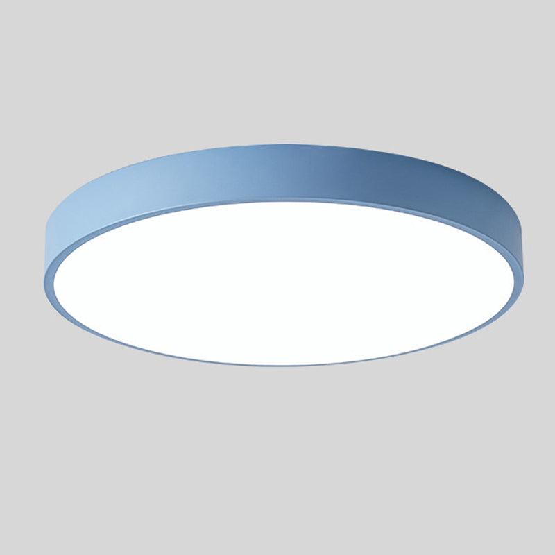 Scandinavische LED-plafondlamp in macaronvorm met houtaccent voor woonkamer of slaapkamer
