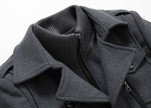 Luxe Heren Winterjas Met Kraag - Antwan