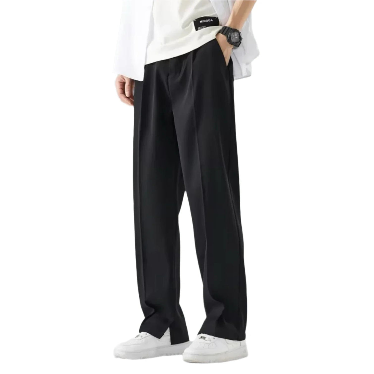 Stijlvolle En comfortabele Heren Broek Met Wijde Pijpen - Nova
