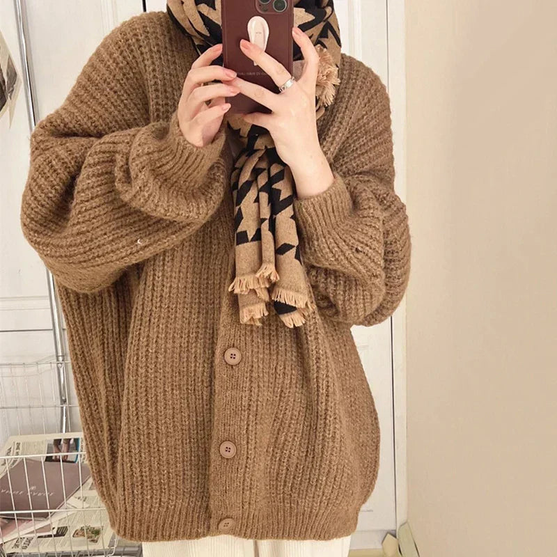 Oversized gebreid vest voor dames