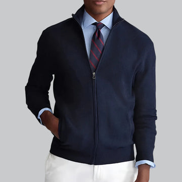 Luxe warm Heren Vest Met Ritsdetail - Eirfall
