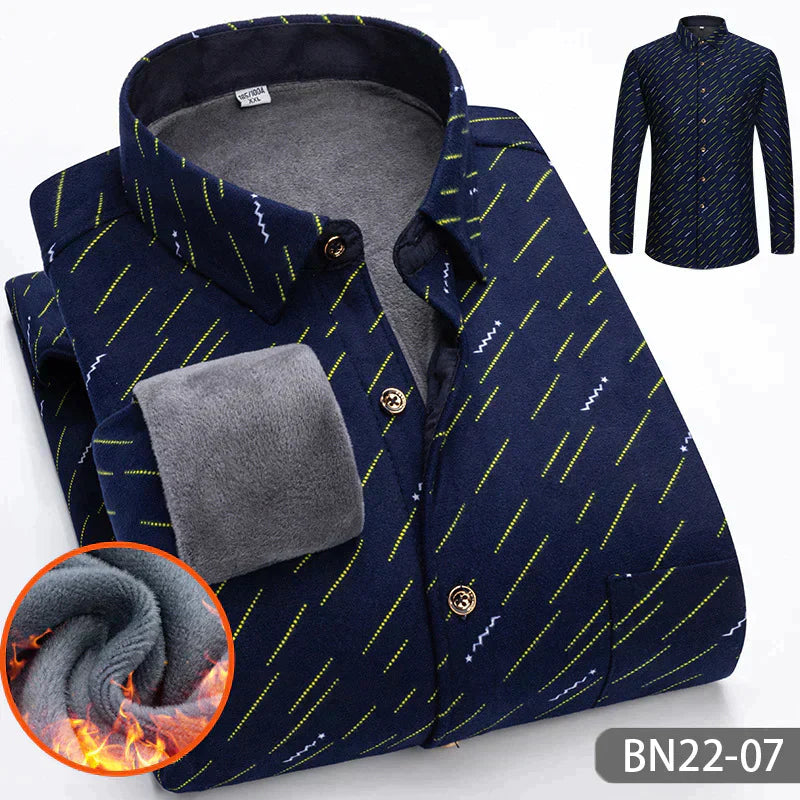 Comfortabel, dik, warm herenoverhemd voor herfst en winter - Tommy