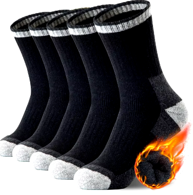Warmte-isolerende Sokken voor Heren (Set van 5 Paar), Ideaal voor Koude Temperaturen – Nordfall