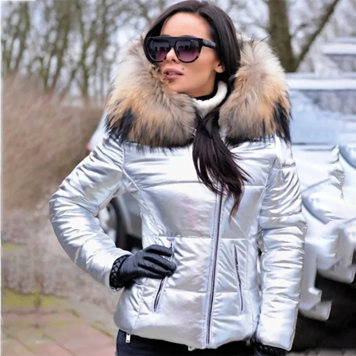 Gewatteerde winterjas voor dames