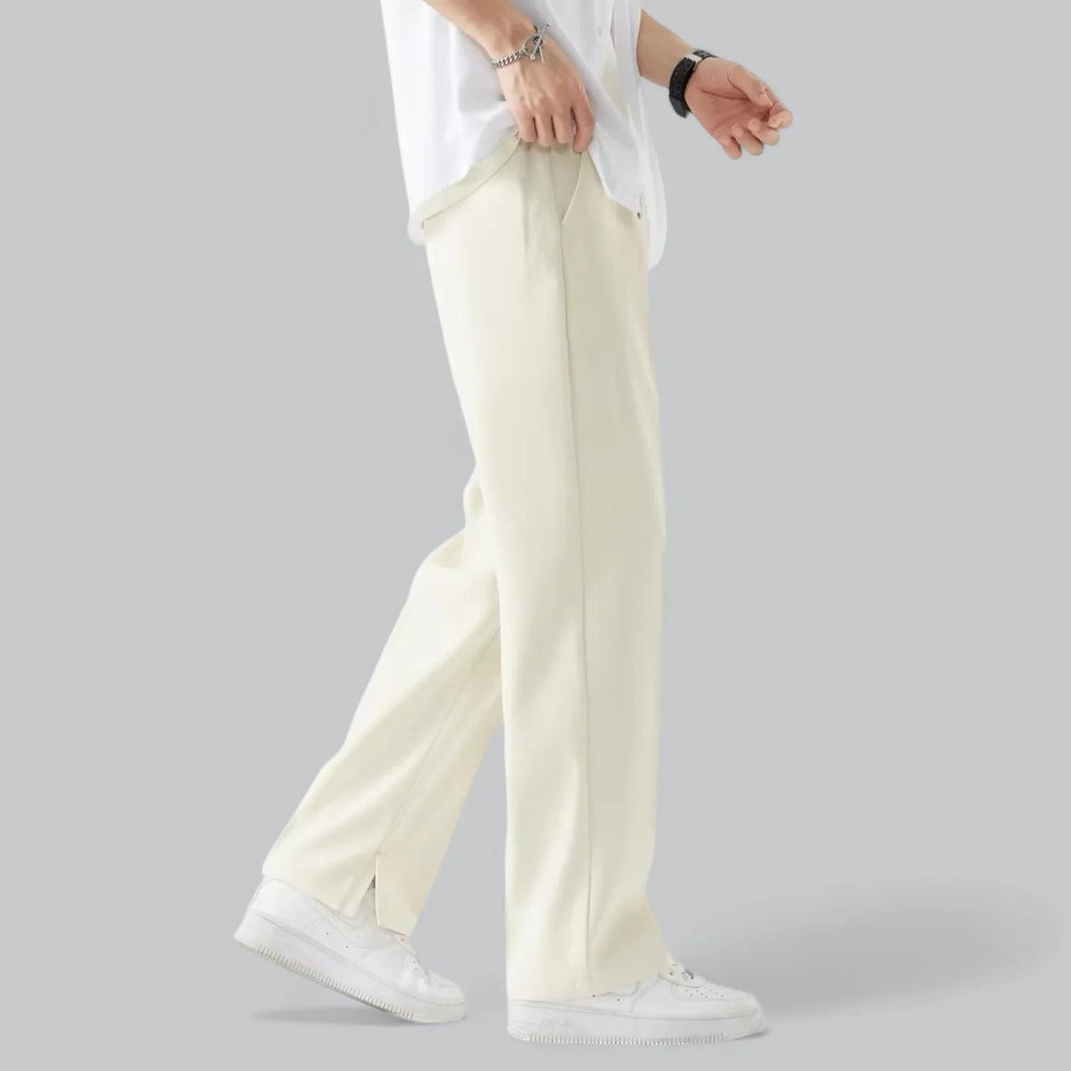 Stijlvolle En comfortabele Heren Broek Met Wijde Pijpen - Nova