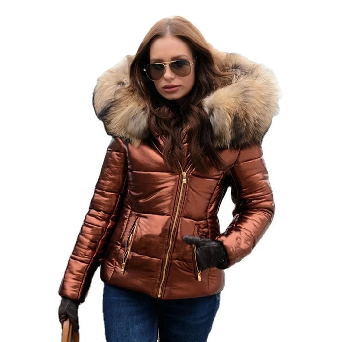 Gewatteerde winterjas voor dames